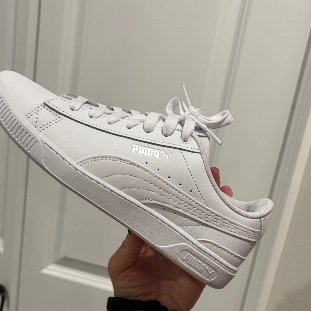 Puma All-White Casual Sneakers